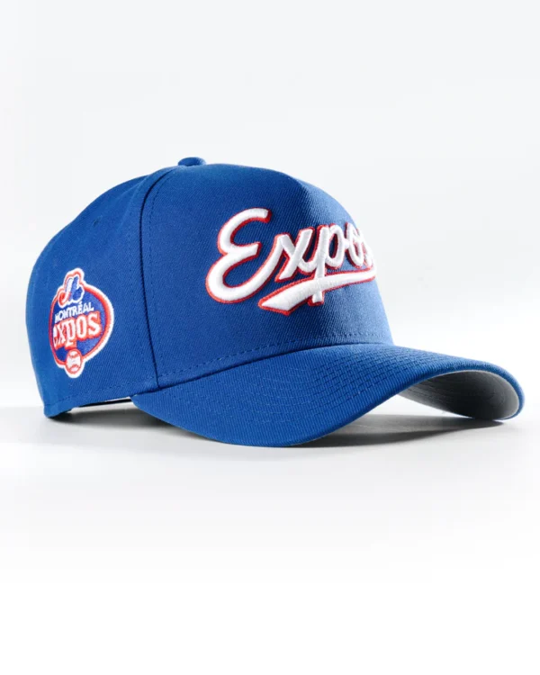 MONTREAL EXPOS JERSEY SCRIPT A-FRAME SNAPBACK HAT