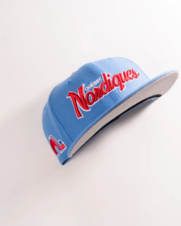 QUEBEC NORDIQUES SCRIPT FITTED HAT