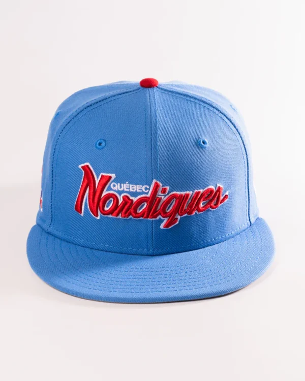 QUEBEC NORDIQUES SCRIPT FITTED HAT