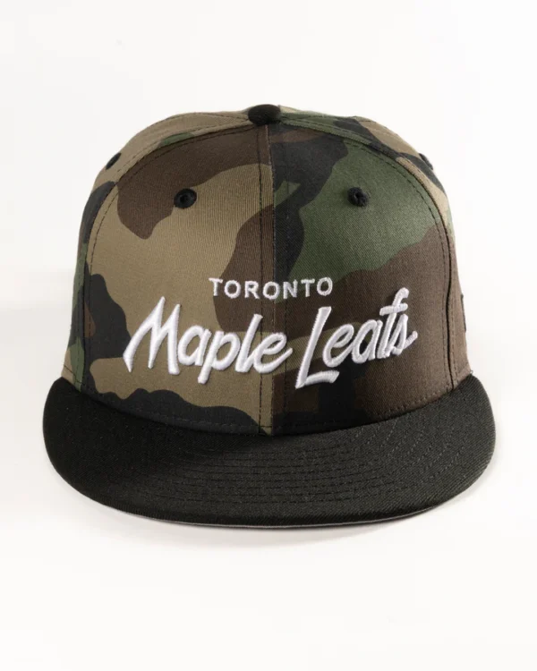 TORONTO MAPLE LEAFS CAMO SCRIPT FITTED HAT