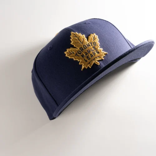 TORONTO MAPLE LEAFS LIGHT NAVY GOLD FITTED HAT