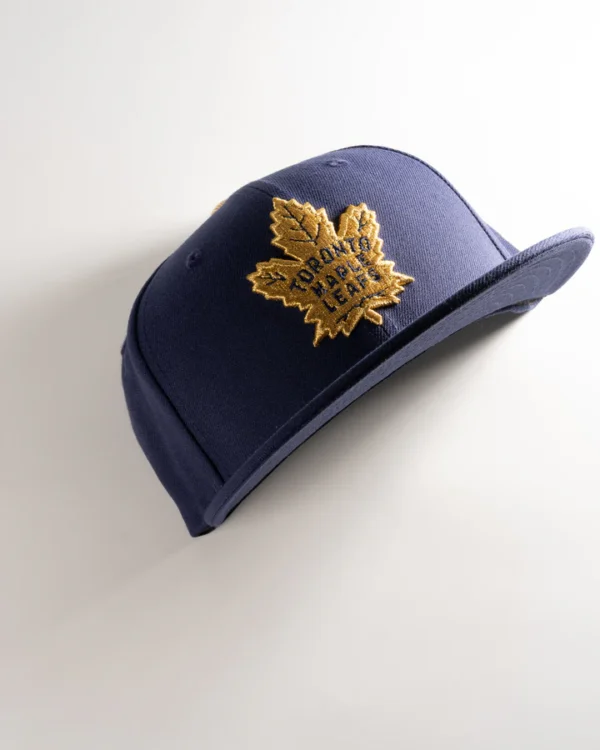 TORONTO MAPLE LEAFS LIGHT NAVY GOLD FITTED HAT