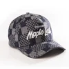 TORONTO MAPLE LEAFS PATTERN DENIM A-FRAME SNAPBACK HAT